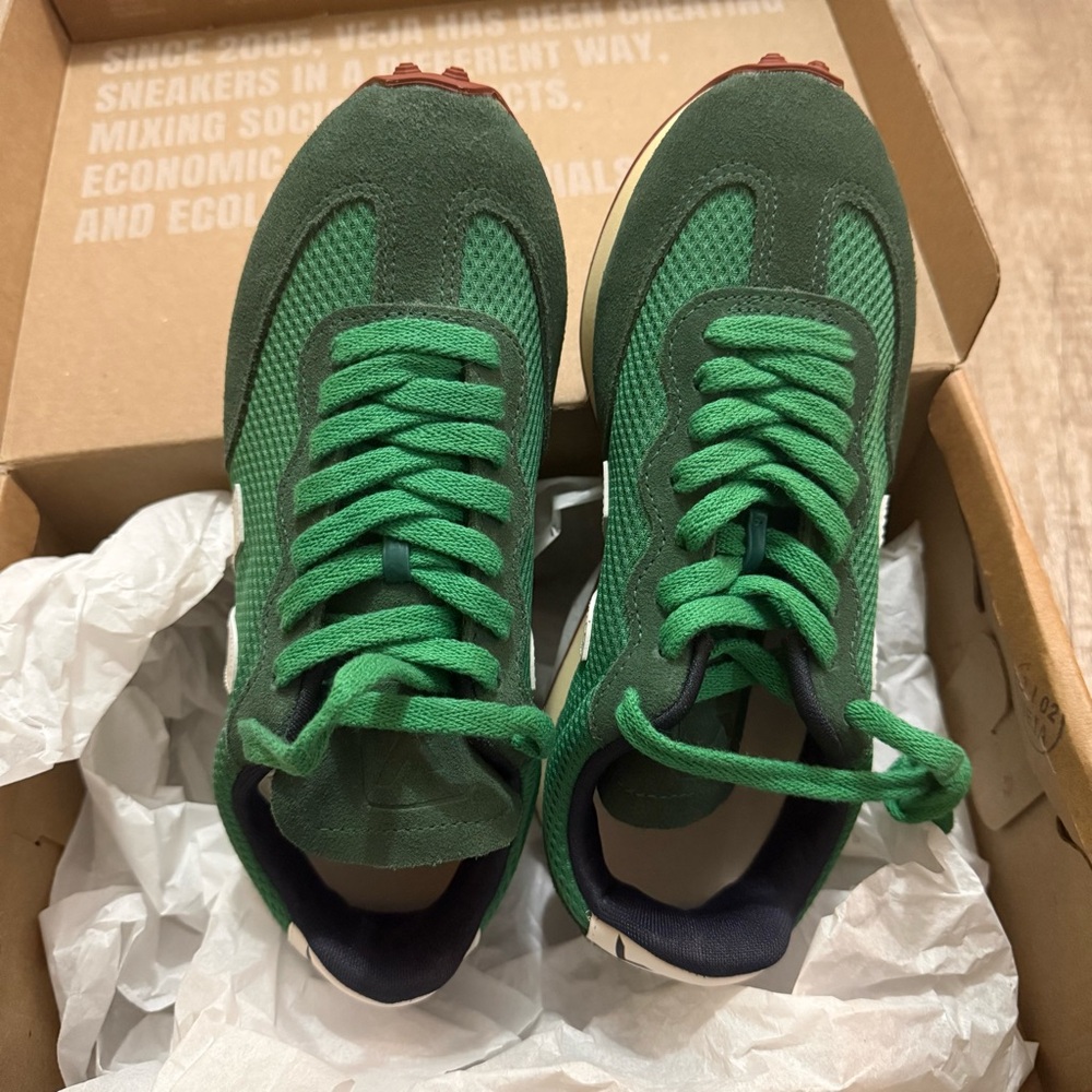Veja Rio Branco Forest Green Sneakers